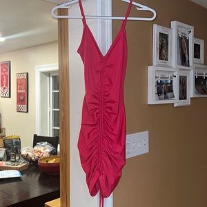Hot pink fitted dress women’s size small